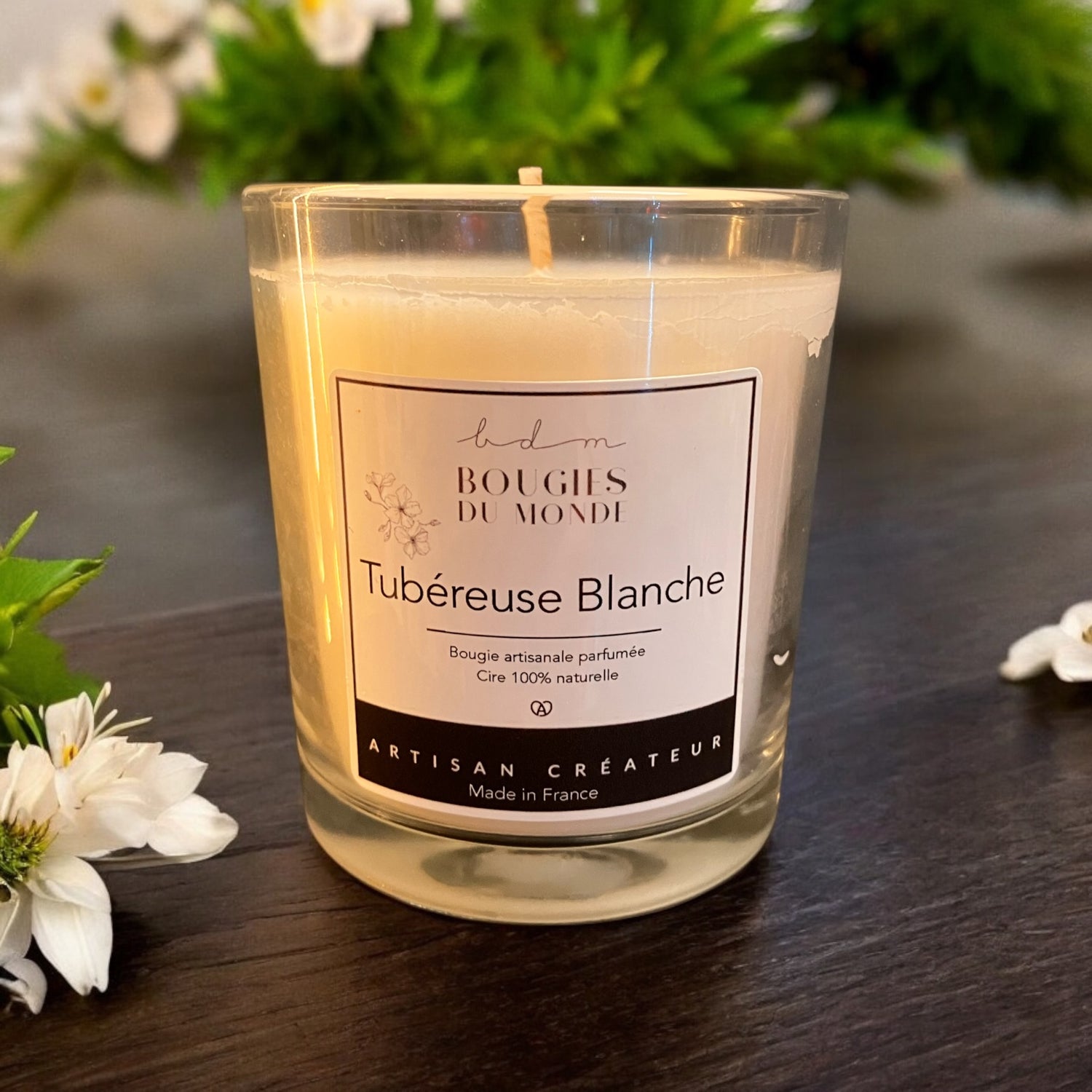 Bougie parfumée Tubéreuse blanche